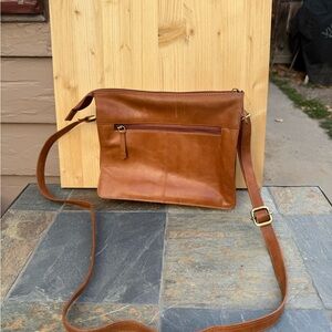 Brown Leather Crossbody Bag